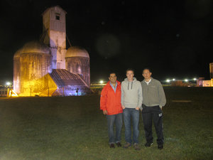 Vicente, me and Cesar at the city granary