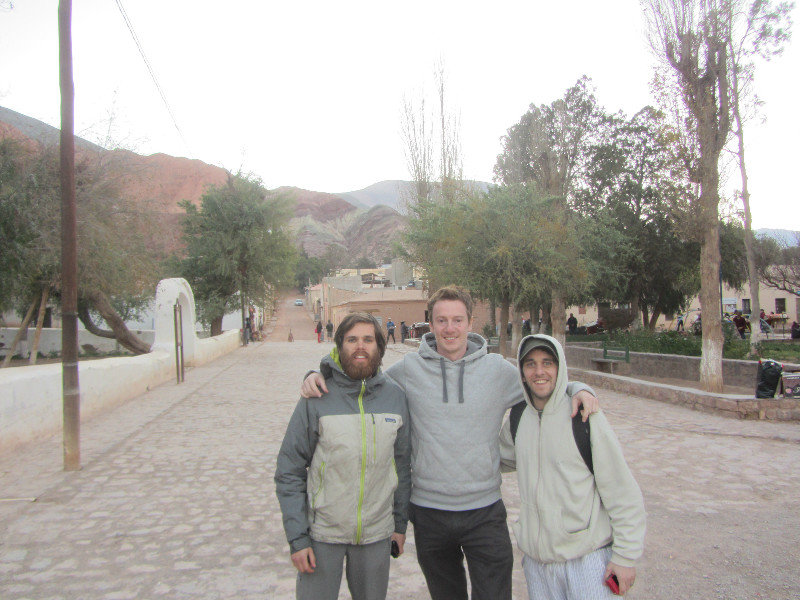 With Andrew and Mariano in Purmamarca