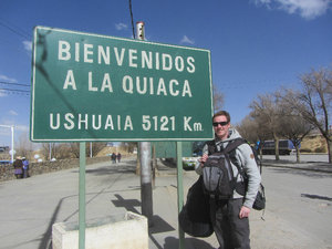 La Quica at the Bolivian border