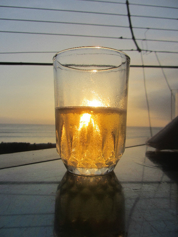 Sunset with beer in Huanchaco