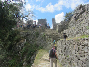 Machu Picchu - walking up to the sun gate