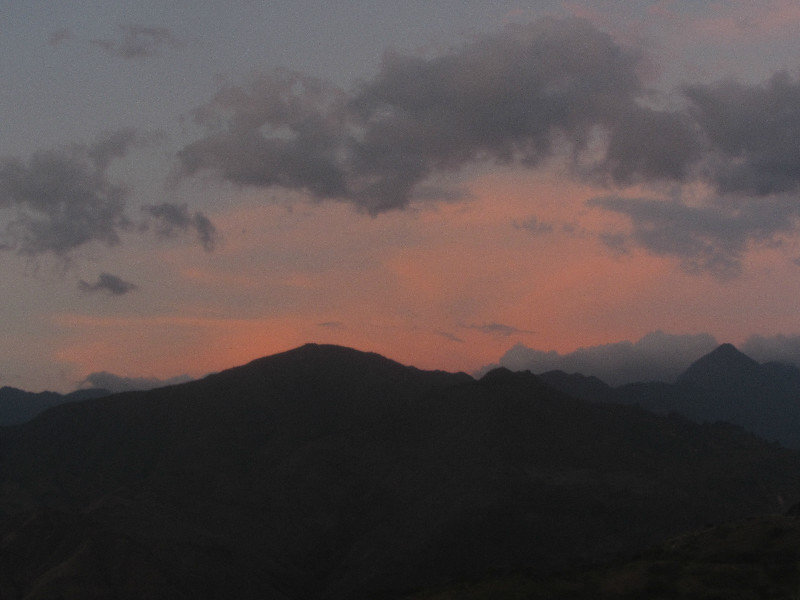 Vilcabamba at sunset