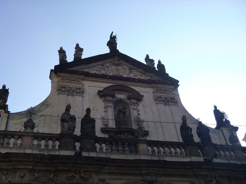 Statues on Building