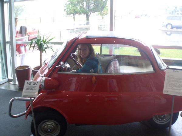 me in the bubble car