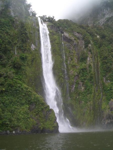 waterfall on Milfrod Sound