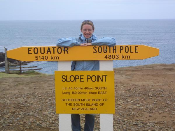 me at the southest point in south island