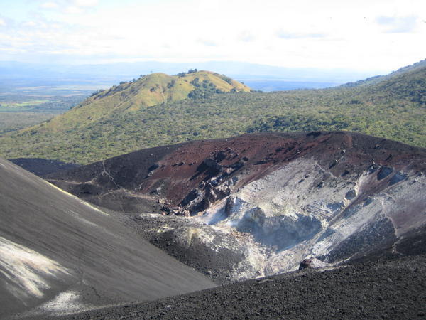 View of the crater