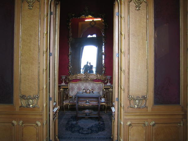 The tearoom inside Maximillan's castle