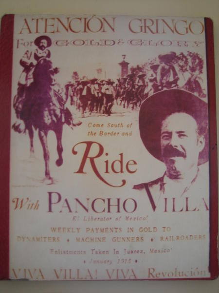 One of Pancho's recruitment posters