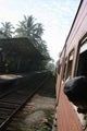 Riding on a train back to Colombo
