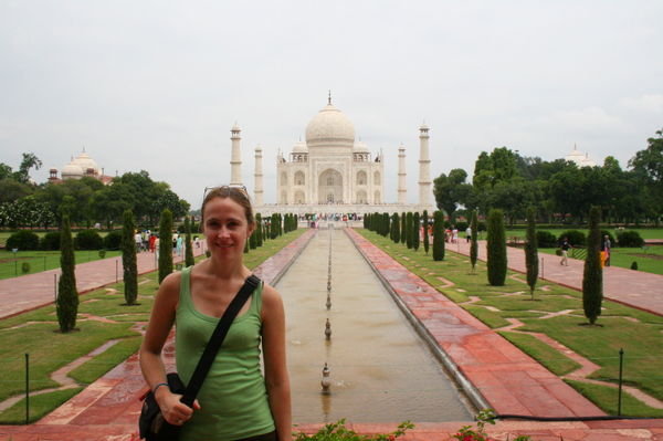 The Taj and me in my favourite (still green after all these months!) vest
