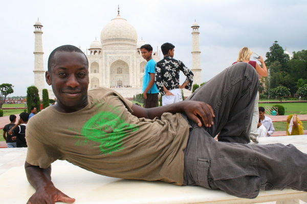 The Taj and... Jason in his most natural position