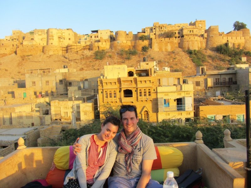 Jaisalmer fort in the background