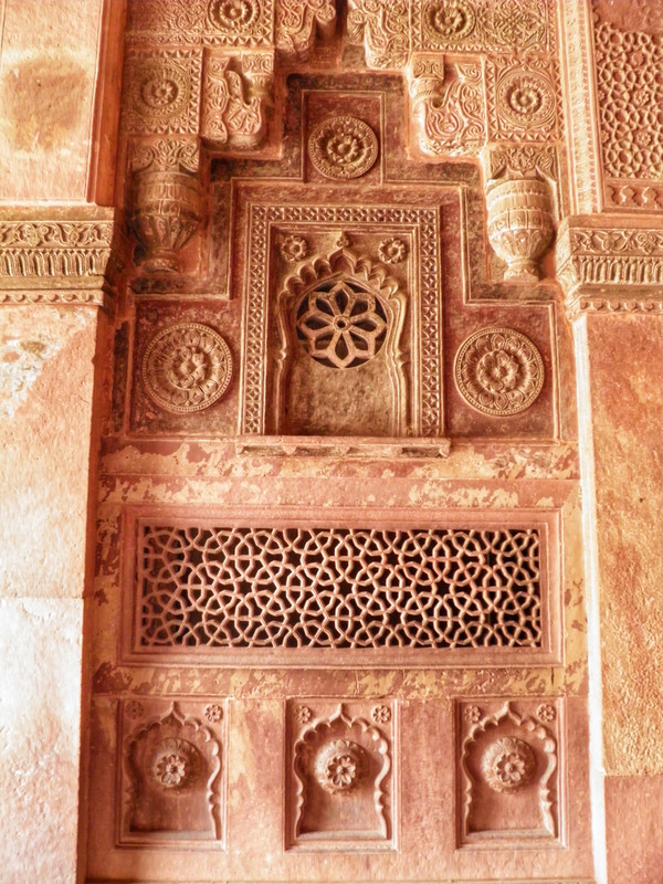 Beautiful carved sandstone facade