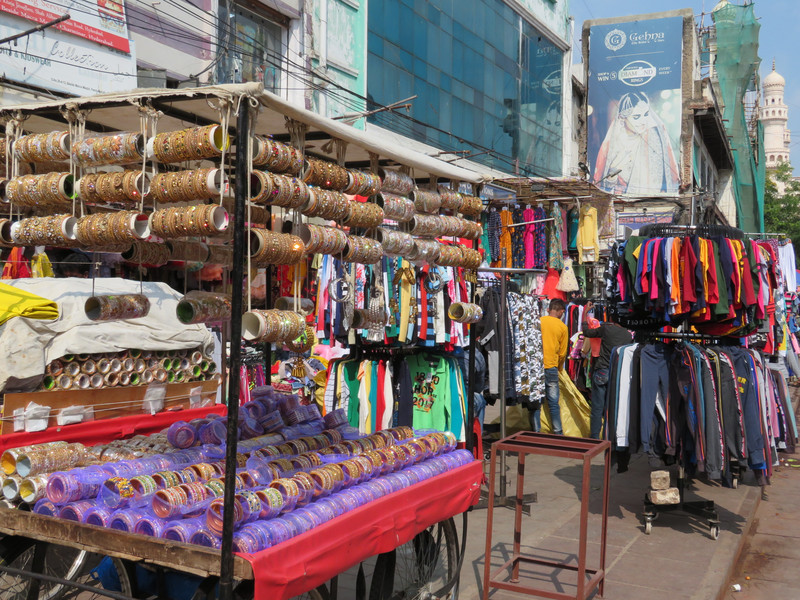 A bangle stall in Laad Bazaar