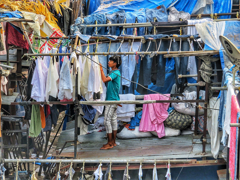 Another Dhobi Ghat worker