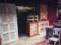 Gorgeous furniture at Chor Bazaar