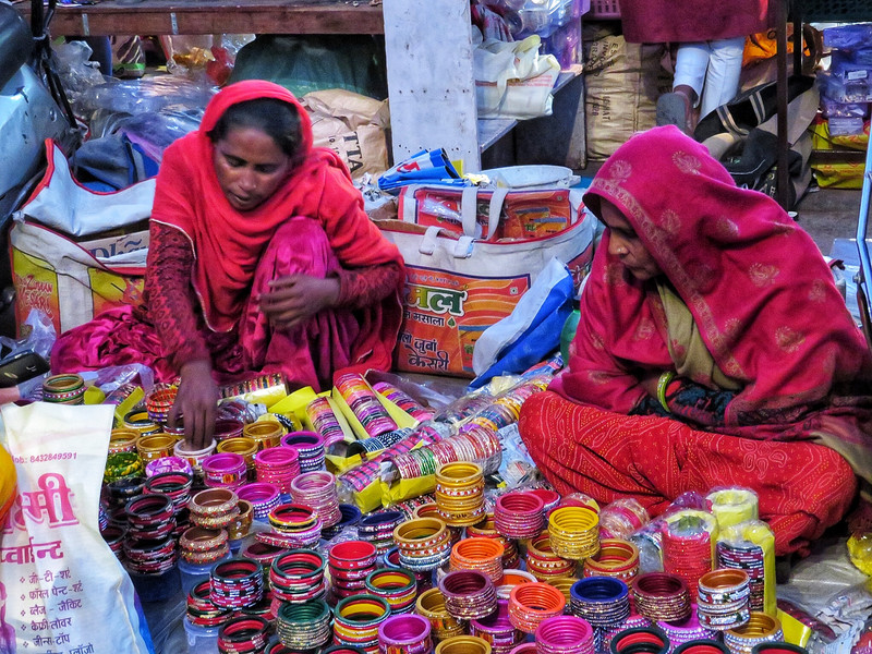 Bangle sellers at Tripoli Bazaar
