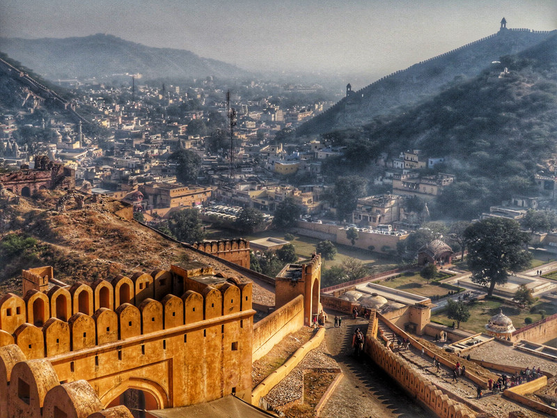View over Amer town from Amber Fort