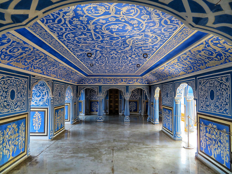 Sukh Niwas, the gorgeous blue room in the City Palace | Photo