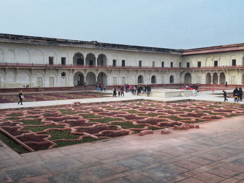 Agra Fort Persian style gardens