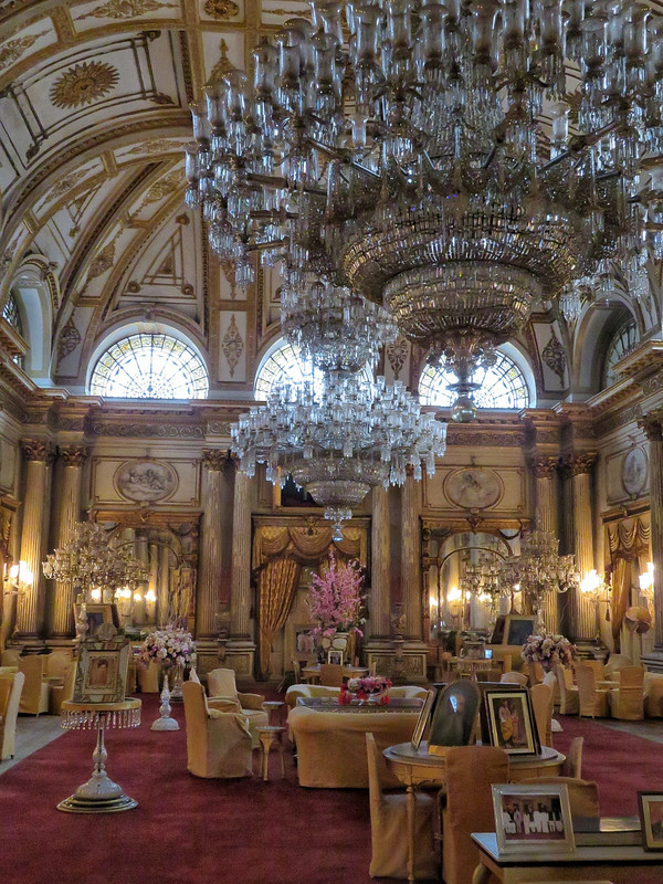 Jai Vilas Palace Durbar Hall with it’s magnificent chandeliers 