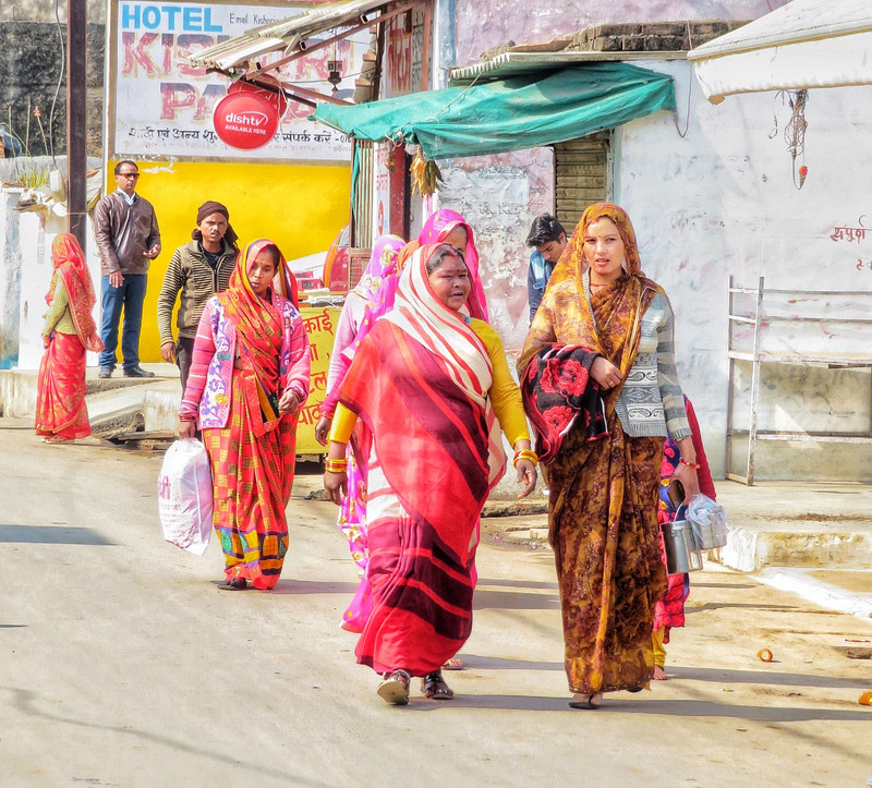 Local Women in Colourful Saris