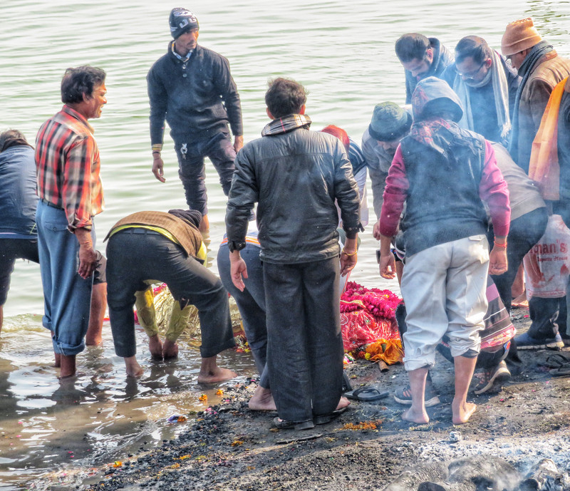 The Cremation - Body in the Ganges River