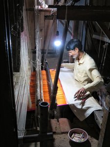 Weaving a Silk Sari