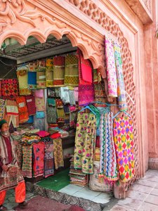 One of Many Fabric Shops in Amritsar