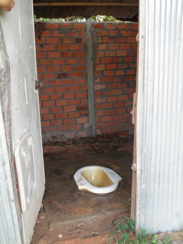 One squat toilet 