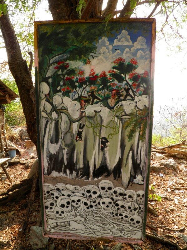 Painting of the Killing Caves