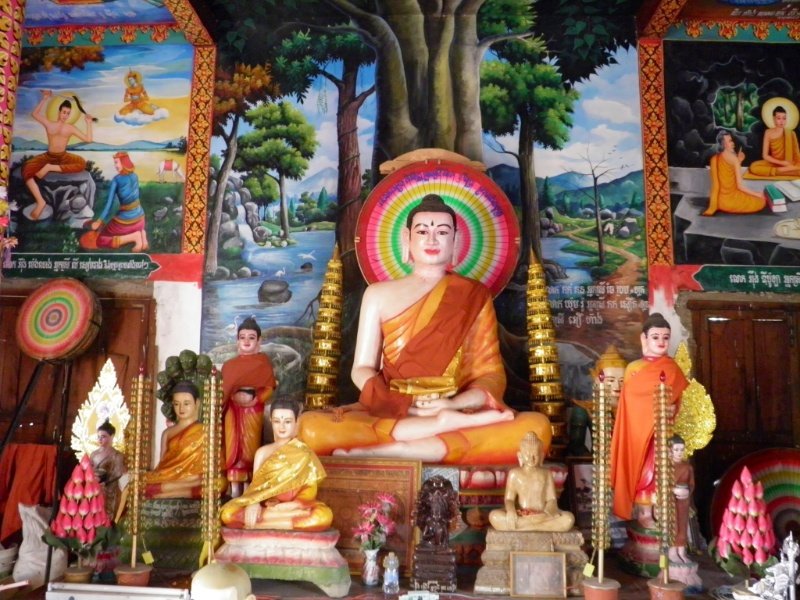 Buddha Statue Inside The Pagoda