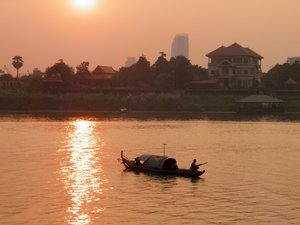 Sunset on The Mekong
