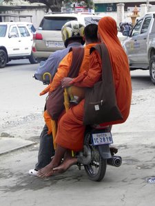Monk on a Motorcycle