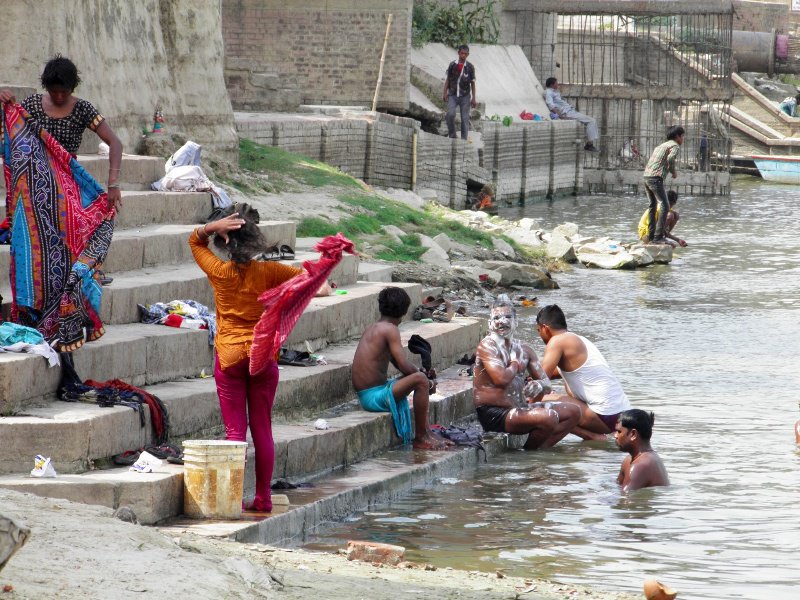 Bathing in The Ganges