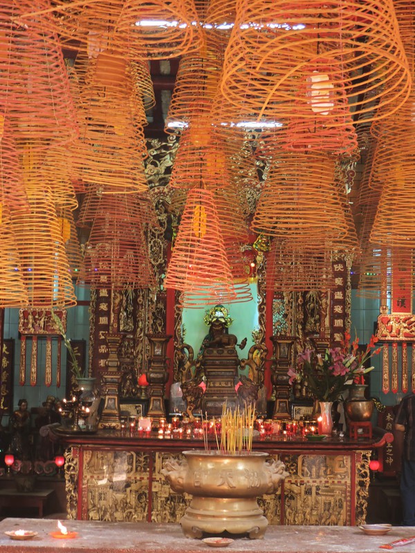 Huge Incense Coils in Ong Temple