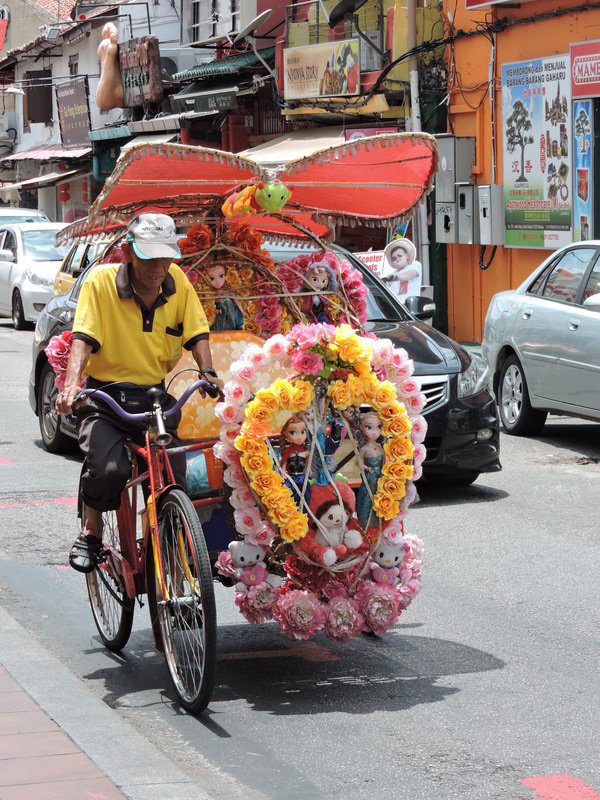 Colourful kisch trishaw