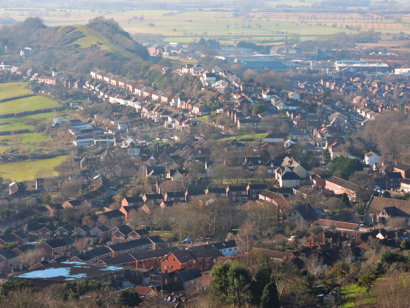 View of Glastonbury  from The Tor