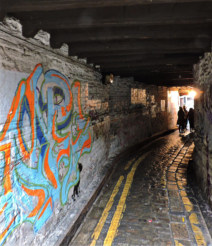 Graffitied underpass