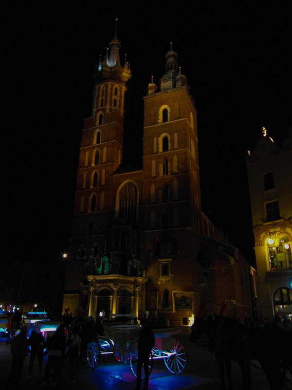 St Mary's at night