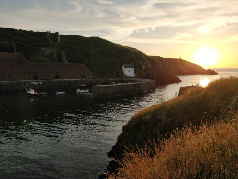 Sunset at Porthgain Harbour