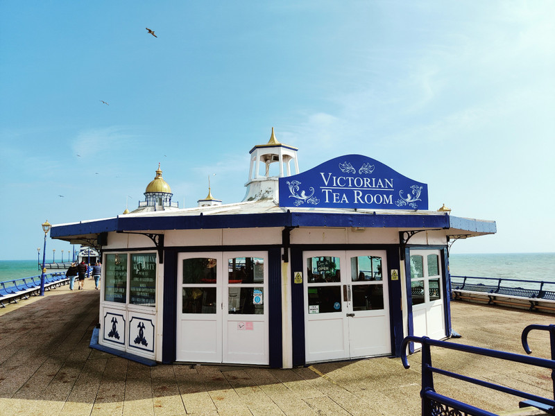 Victorian tea rooms on the pier