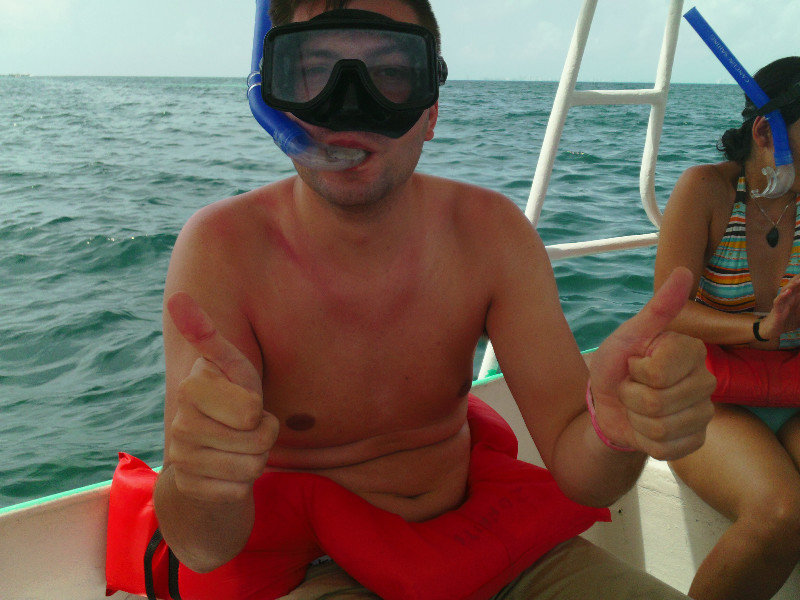 Me getting ready to go snorkelling
