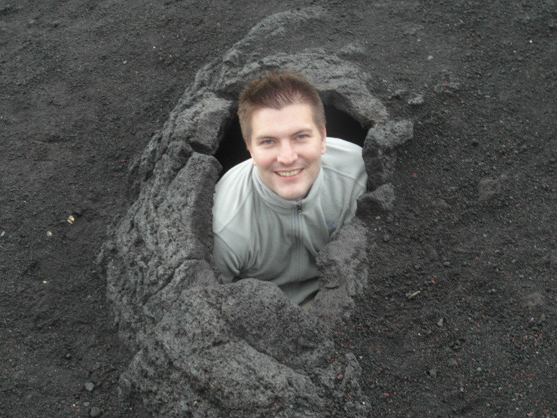 Me in the volcano hole
