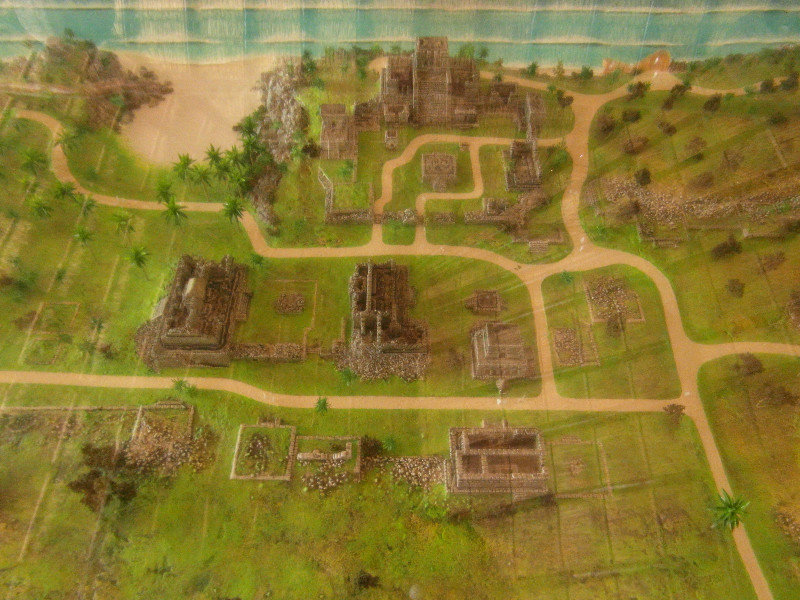 Model of the Tulum ruins