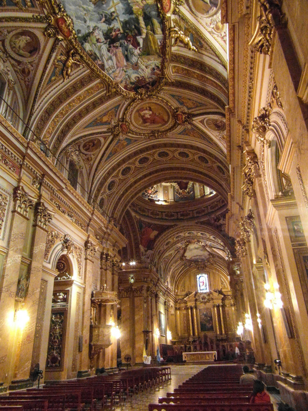 Inside one of the churches