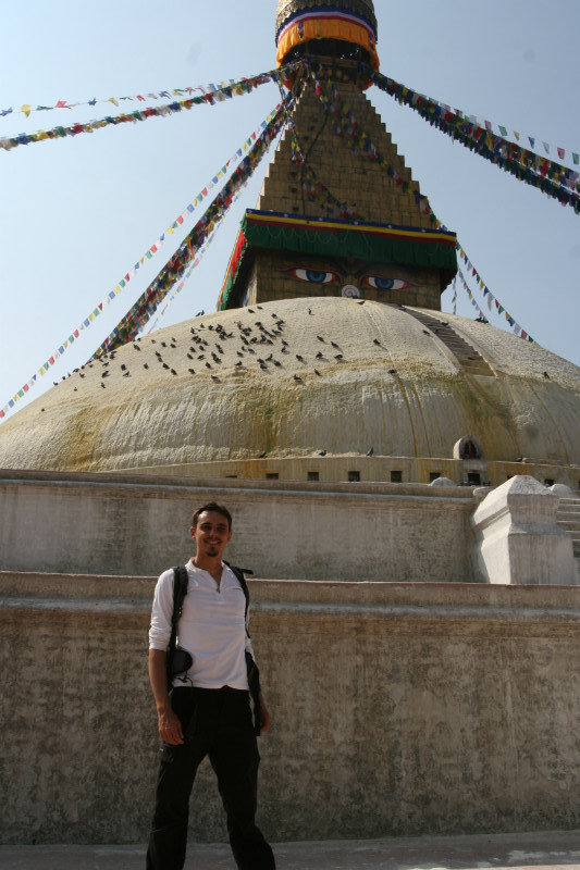 Yoann and Bodnath's Stupa