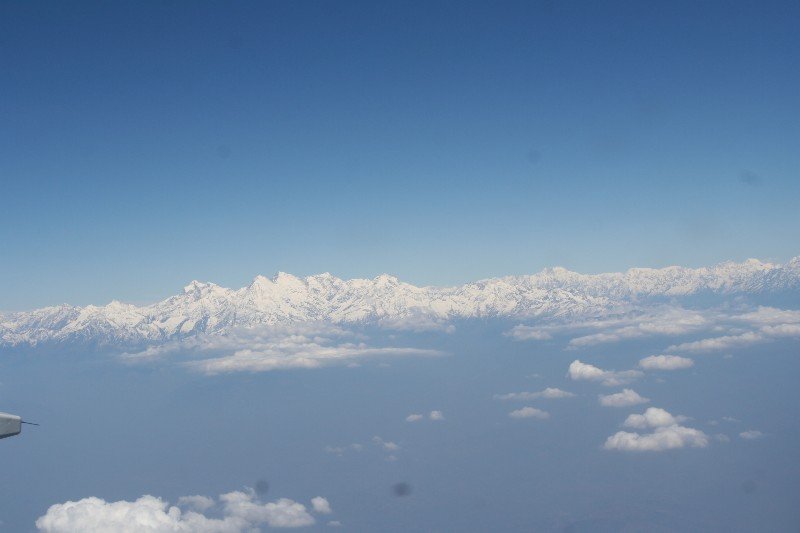 Himalayas from the plane