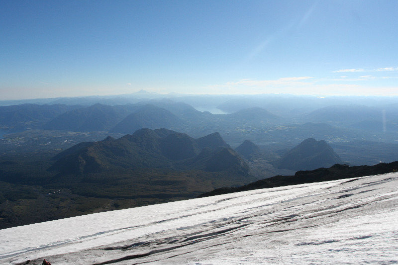 Volcano Villarica iced slopes
